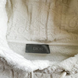 Dior White Oblique Towel Hoodie