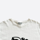 Dior White & Black Velour Logo T-Shirt