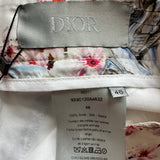 Dior Sorayama Cherry Blossom Spell Out Silk Shorts