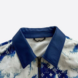 Louis Vuitton Blue Bandana Mixed Leather Jacket