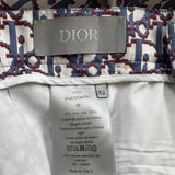 Dior Blue & Red Oblique Bermuda Shorts