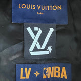 Louis Vuitton NBA Black & White Logo Varsity Jacket