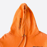 Chrome Hearts Off-White Virgil Signed Orange & Black Scroll Logo Hoodie