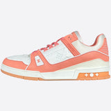 Louis Vuitton Pink & White Monogram Trainers