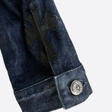 Chrome Hearts Dark Blue Fleur Denim Jacket