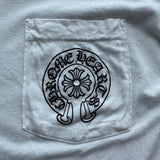 Chrome Hearts White & Black Horseshoe Logo T-Shirt