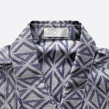 Dior Navy CD Diamond Silk Button Up Shirt