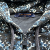 Louis Vuitton Blue Pointillism Monogram Zip Up Hoodie