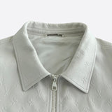 Louis Vuitton White Monogram Mix Leather Jacket