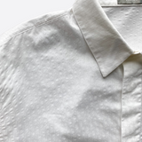 Dior White Mini Oblique Button Up Shirt