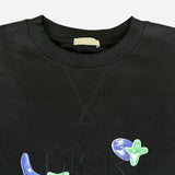 Dior Kenny Scharf Black & Blue Embroidered Logo Sweater