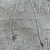 Dior White Oblique Towel Hoodie