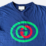 Gucci Blue & Green GG Logo T-Shirt