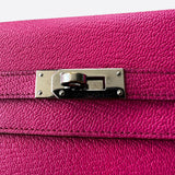 Hermes Pink Fuchsia Chèvre Kelly Wallet