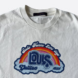 Louis Vuitton White Rainbow Logo T-Shirt