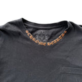 Chrome Hearts Black & Brown Neck Logo Longsleeve T-Shirt