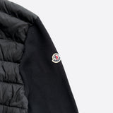 Moncler Black Tricot Puffer Cardigan