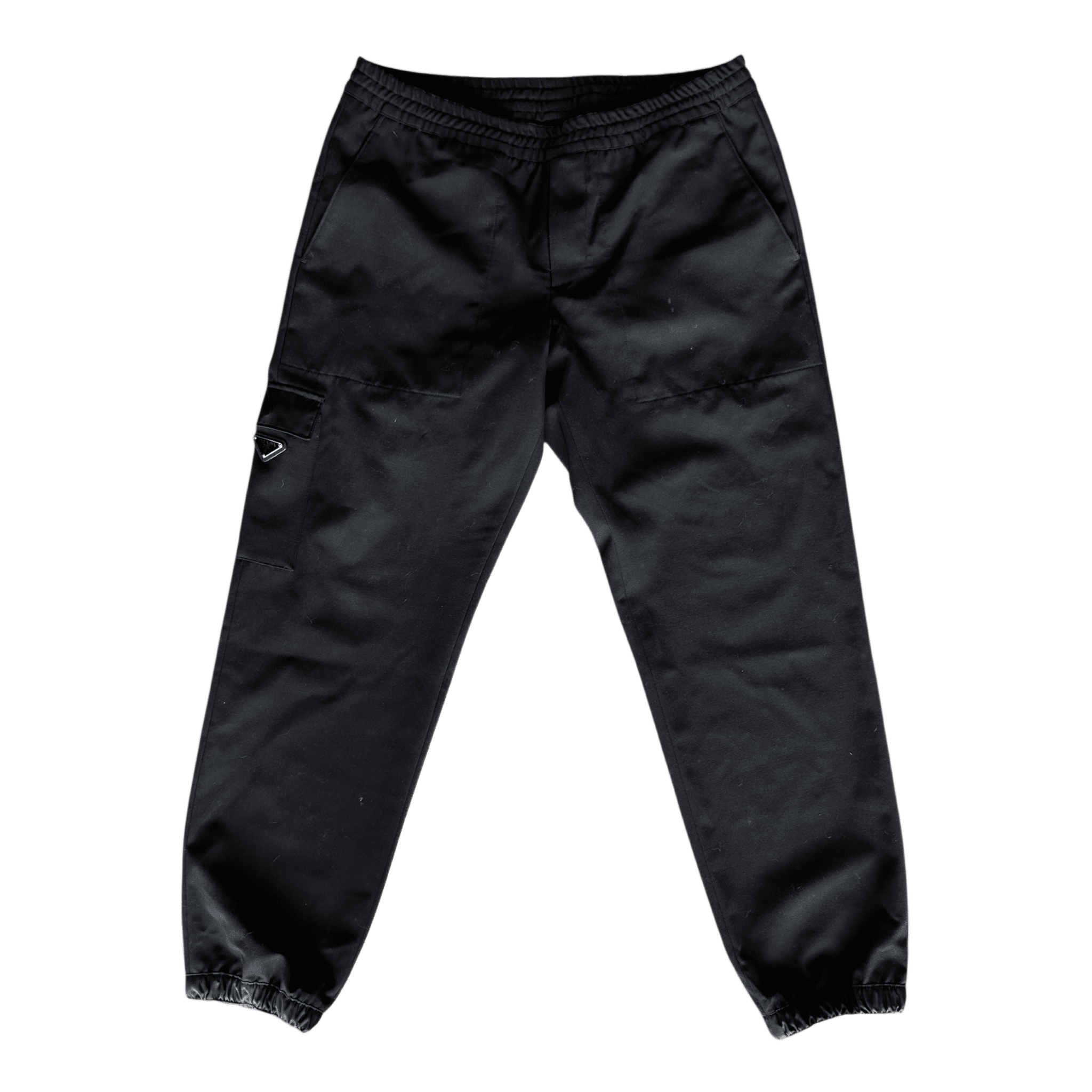 Prada Black Triangle Logo Cargo Pants - Morely TrendsPrada Type here:)
