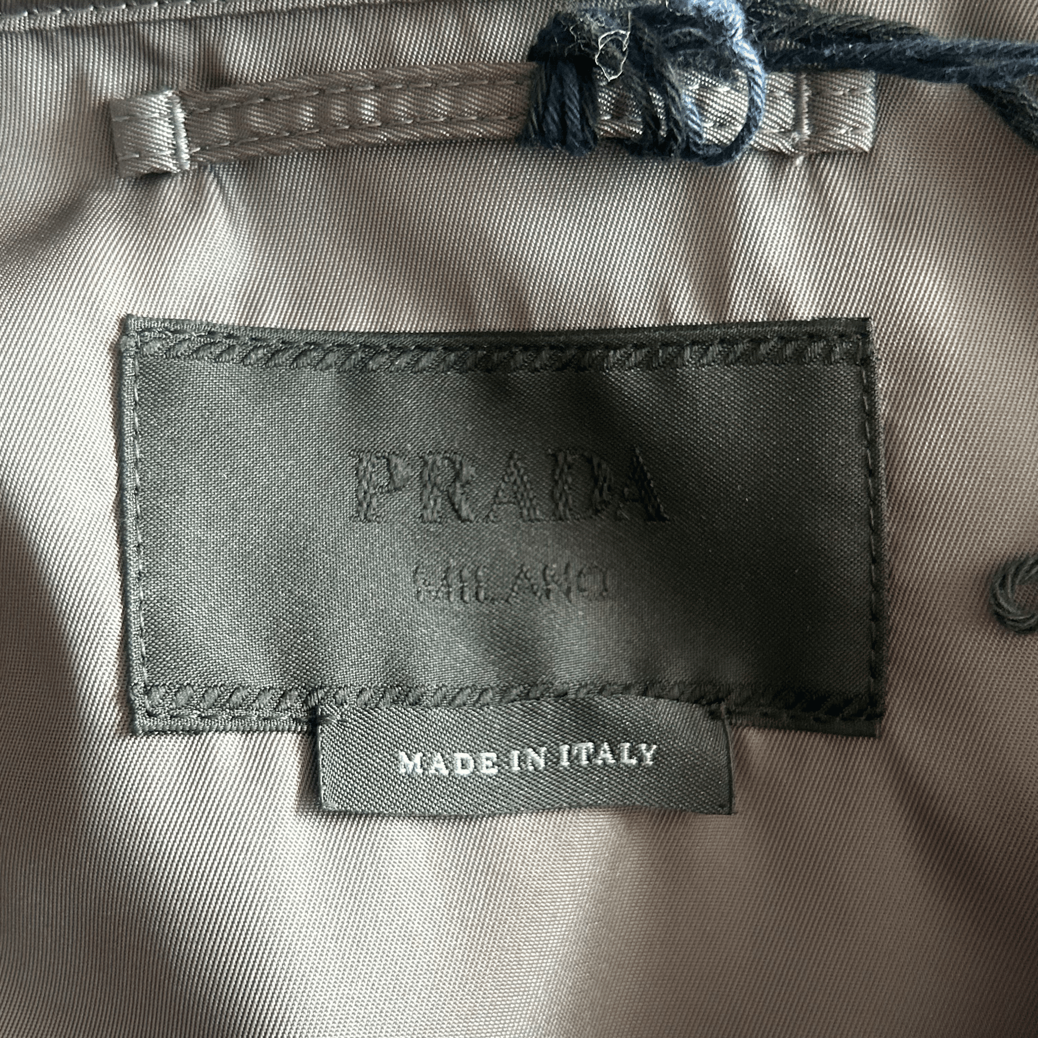 Prada Brown Re - Nylon Button Up Overshirt - Morely TrendsPrada Type here:)