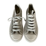 Prada Olive Triangle Logo Canvas Sneakers - Morely TrendsPrada Type here:)