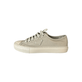 Prada Olive Triangle Logo Canvas Sneakers - Morely TrendsPrada Type here:)