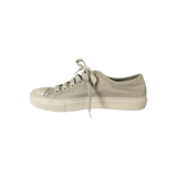 Prada Olive Triangle Logo Canvas Sneakers - Morely TrendsPrada Type here:)