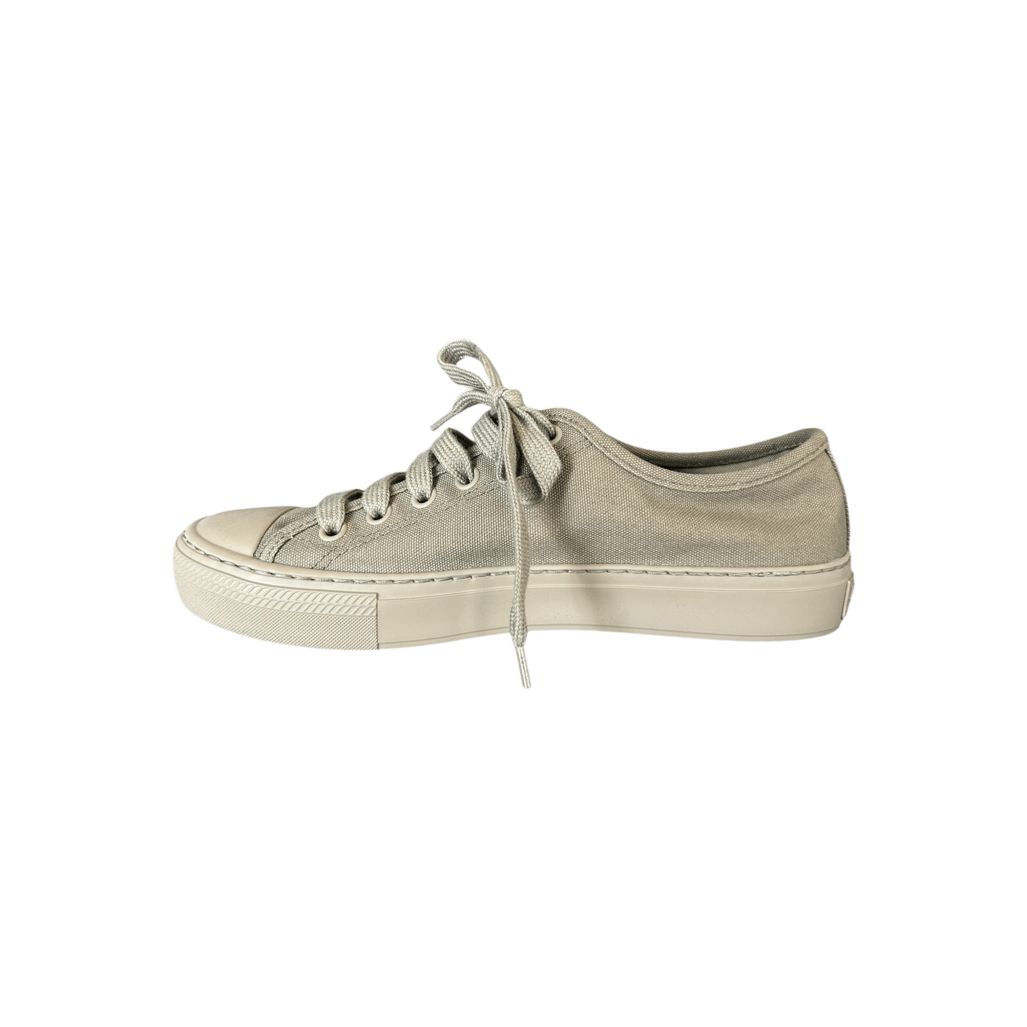 Prada Olive Triangle Logo Canvas Sneakers - Morely TrendsPrada Type here:)