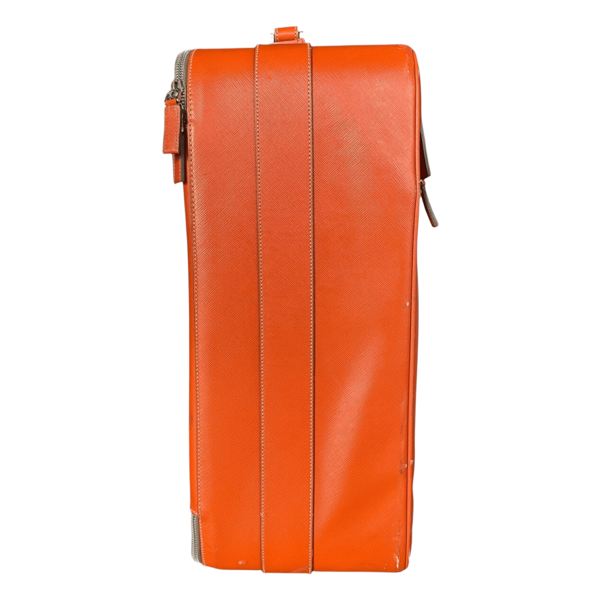 Prada Orange Saffiano Carry - On Suitcase - Morely TrendsPrada Type here:)
