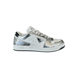 Prada White & Silver Downtown Sneakers - Morely TrendsPrada Type here:)