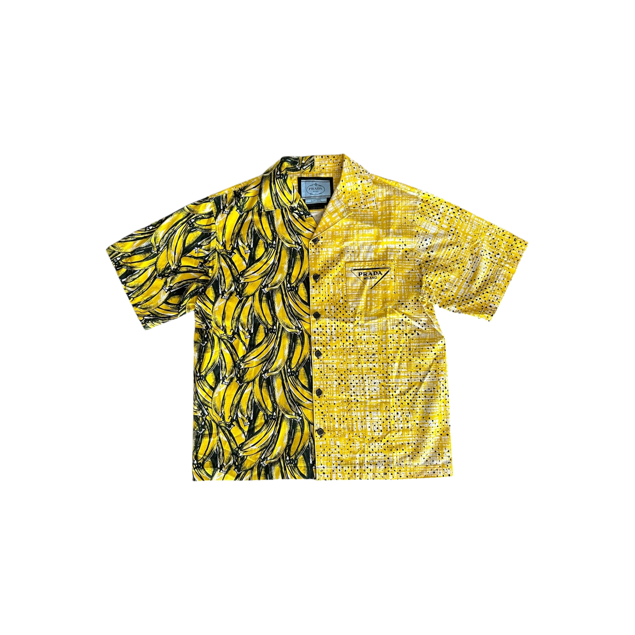Prada Yellow Banana Split Button Up Shirt - Morely TrendsPrada Type here:)