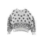 Rhude White & Black Paisley Knitted Sweater - Morely TrendsRhude Type here:)