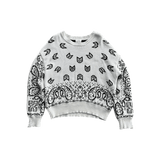 Rhude White & Black Paisley Knitted Sweater - Morely TrendsRhude Type here:)