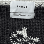 Rhude White & Black Paisley Knitted Sweater - Morely TrendsRhude Type here:)