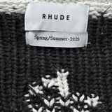 Rhude White & Black Paisley Knitted Sweater - Morely TrendsRhude Type here:)