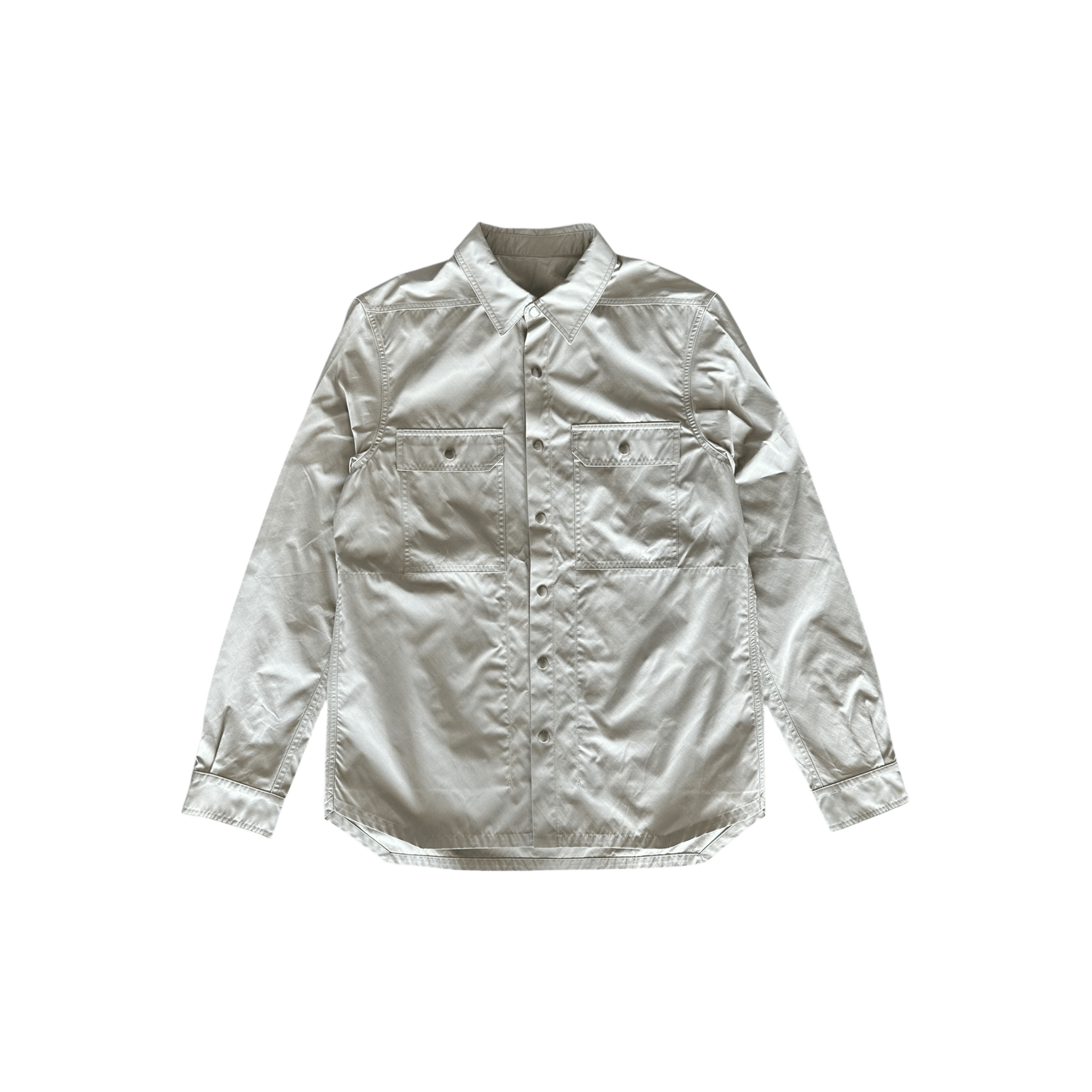 Rick Owens Beige Button Up Overshirt - Morely TrendsRick Owens Type here:)