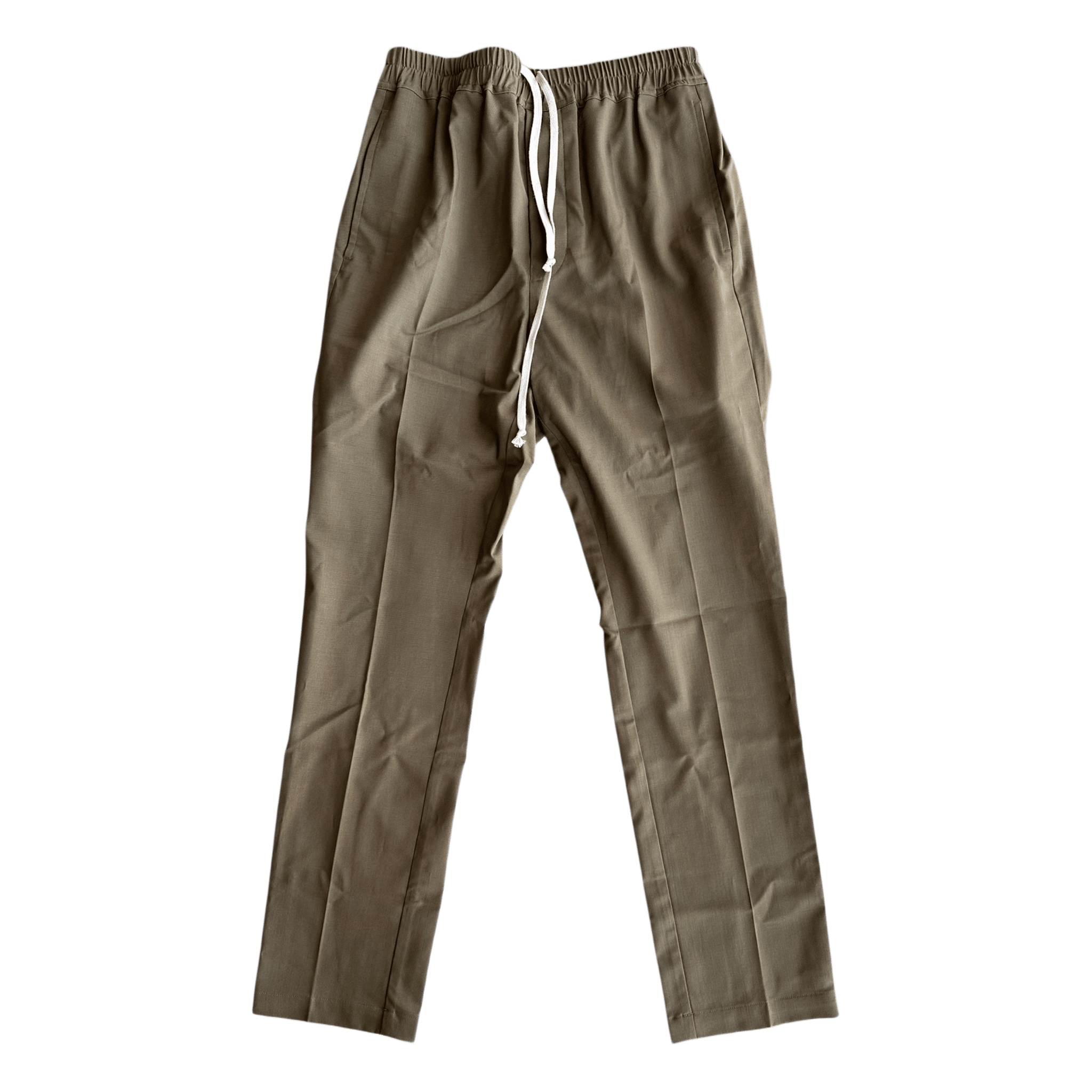 Rick Owens Beige Drawstring Slim Pants - Morely TrendsRick Owens Type here:)