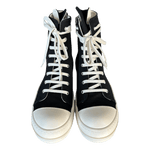 Rick Owens Black & White High Top Sneakers - Morely TrendsRick Owens Type here:)