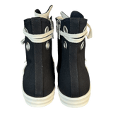 Rick Owens Black & White High Top Sneakers - Morely TrendsRick Owens Type here:)