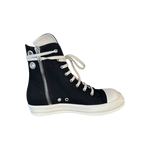 Rick Owens Black & White High Top Sneakers - Morely TrendsRick Owens Type here:)