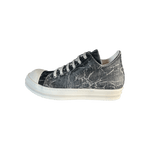 Rick Owens Black & White Washed Foil Low Top Sneakers - Morely TrendsRick Owens Type here:)