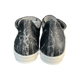 Rick Owens Black & White Washed Foil Low Top Sneakers - Morely TrendsRick Owens Type here:)