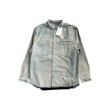 Rick Owens Blue Denim Button Up Overshirt - Morely TrendsRick Owens Type here:)