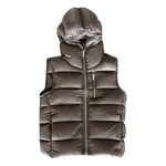 Rick Owens Brown Gimp Hooded Puffer Vest - Morely TrendsRick Owens Type here:)