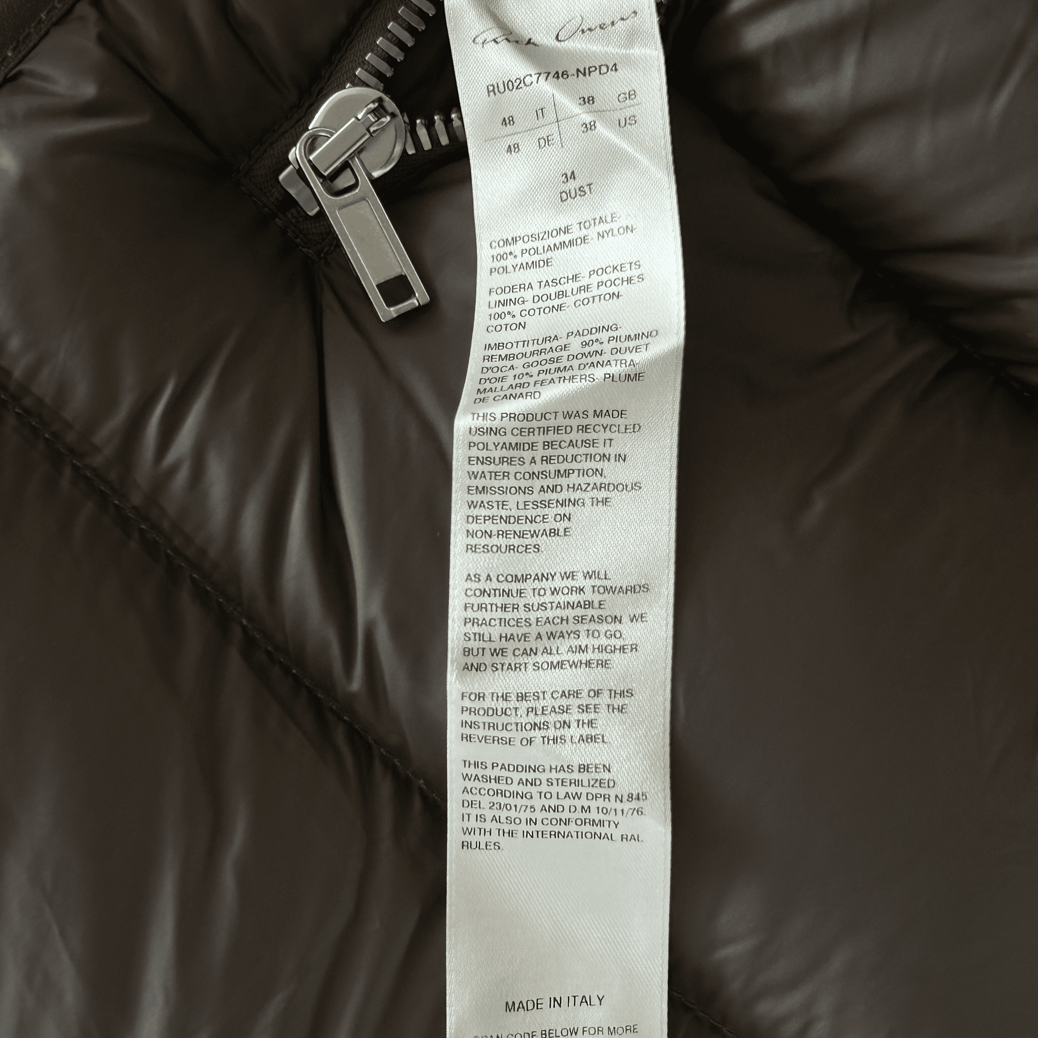 Rick Owens Brown Gimp Hooded Puffer Vest - Morely TrendsRick Owens Type here:)