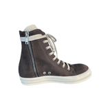 Rick Owens Brown & White High Top Sneakers - Morely TrendsRick Owens Type here:)