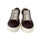 Rick Owens Brown & White Vintage Low Top Sneakers - Morely TrendsRick Owens Type here:)