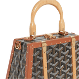 Goyard Saigon Mini Trunk Bag Black & Tan