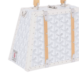 Goyard Saigon Mini Trunk Bag White