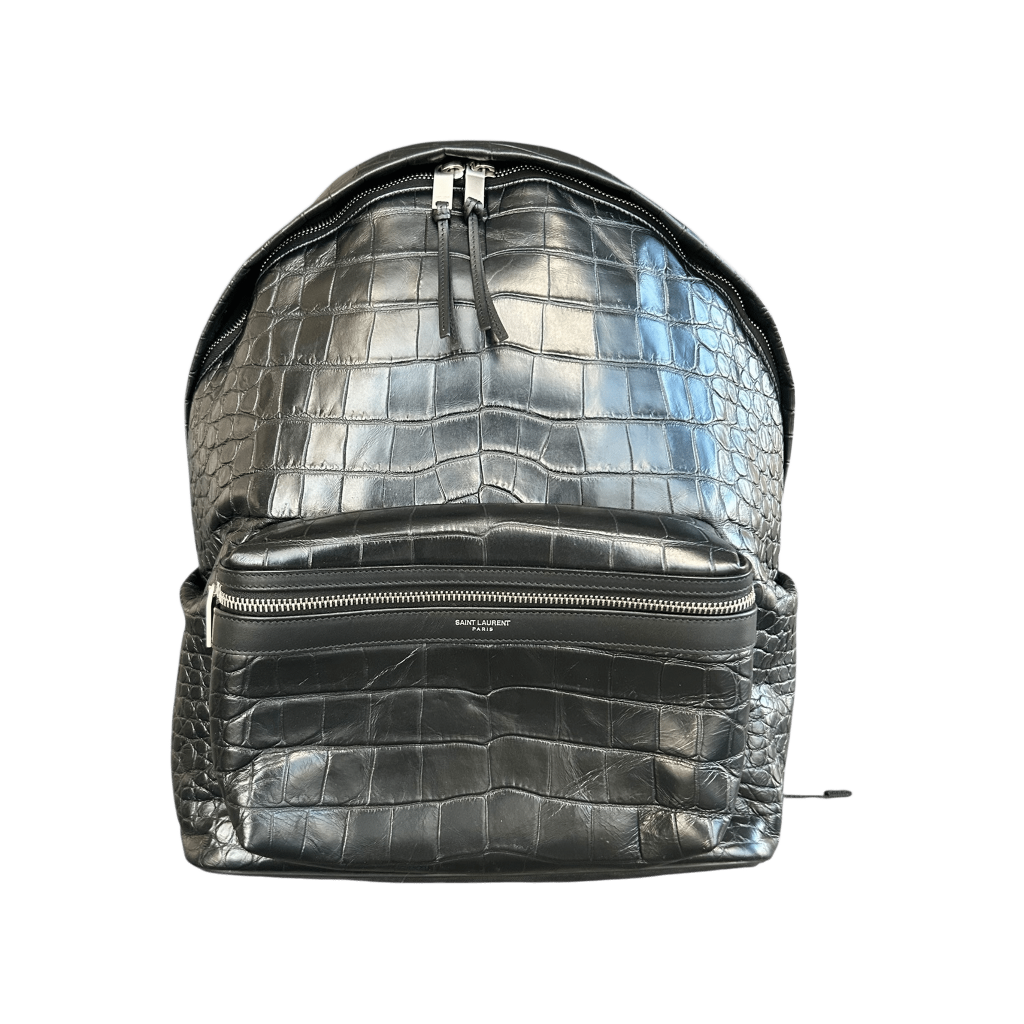Saint Laurent Black Crocodile City Backpack - Morely TrendsSaint Laurent Type here:)