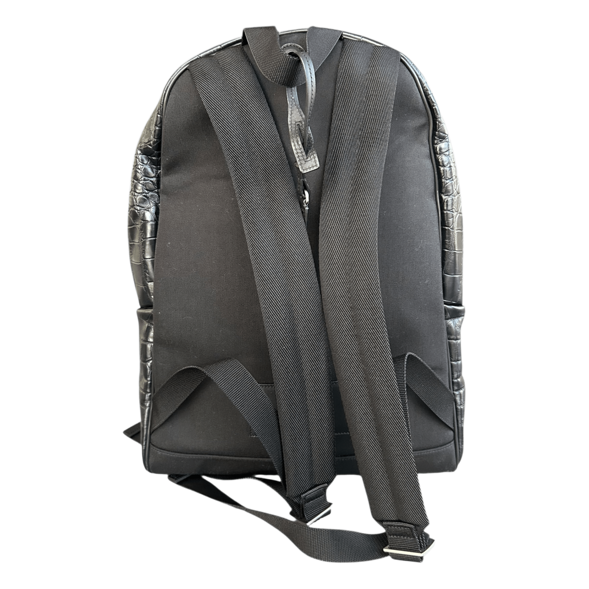 Saint Laurent Black Crocodile City Backpack - Morely TrendsSaint Laurent Type here:)